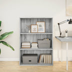 Bücherregal Grau Sonoma 80x30x114 cm Holzwerkstoff