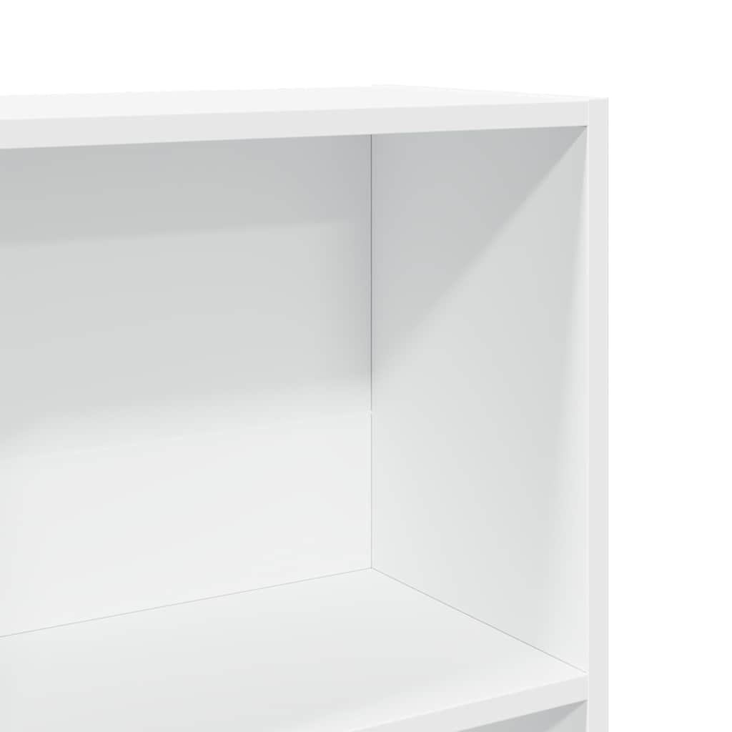 Bücherregal Weiß 80x30x152 cm Holzwerkstoff