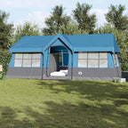 Familienzelt mit Dach Blau und Grau 622 x 295 x 238 cm