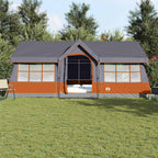 Familienzelt mit Dach Grau und Orange 622 x 295 x 238 cm