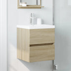 Waschbeckenunterschrank Sonoma-Eiche 41x38,5x45cm Holzwerkstoff
