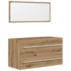 2-tlg. Badmöbel-Set Artisan-Eiche Holzwerkstoff