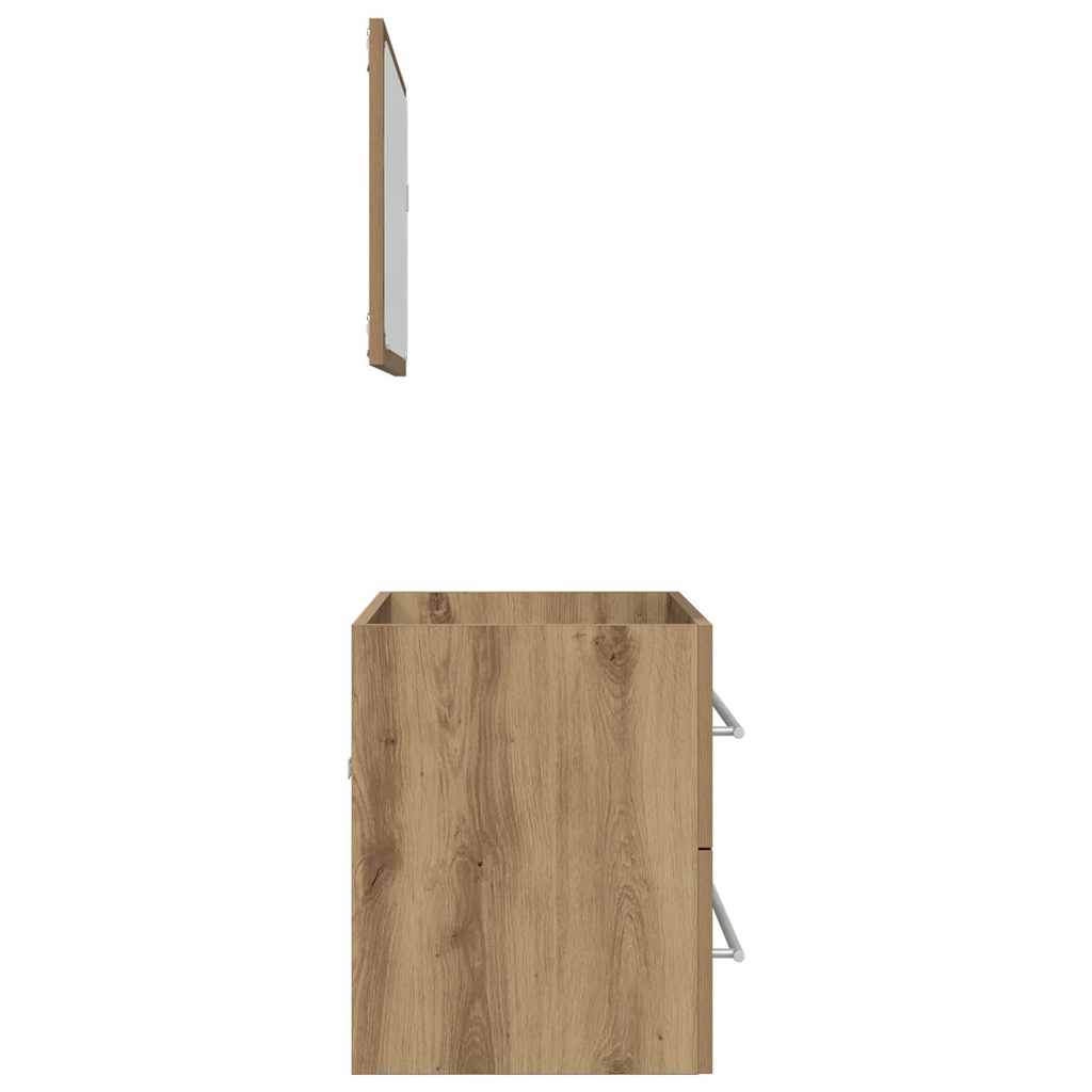 2-tlg. Badmöbel-Set Artisan-Eiche Holzwerkstoff