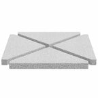 Sonnenschirm-Gewichtsplatten 4 Stk. Grau Granit Dreieckig 14 kg