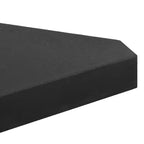 Schirm-Gewichtsplatten 4 Stk. Schwarz Granit Dreieckig 14 kg