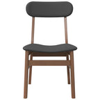 Esszimmerstühle mit Kissen 2 Stk. Braun Massivholz Gummibaum