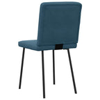 Esszimmerstühle 4 Stk. Blau Samt