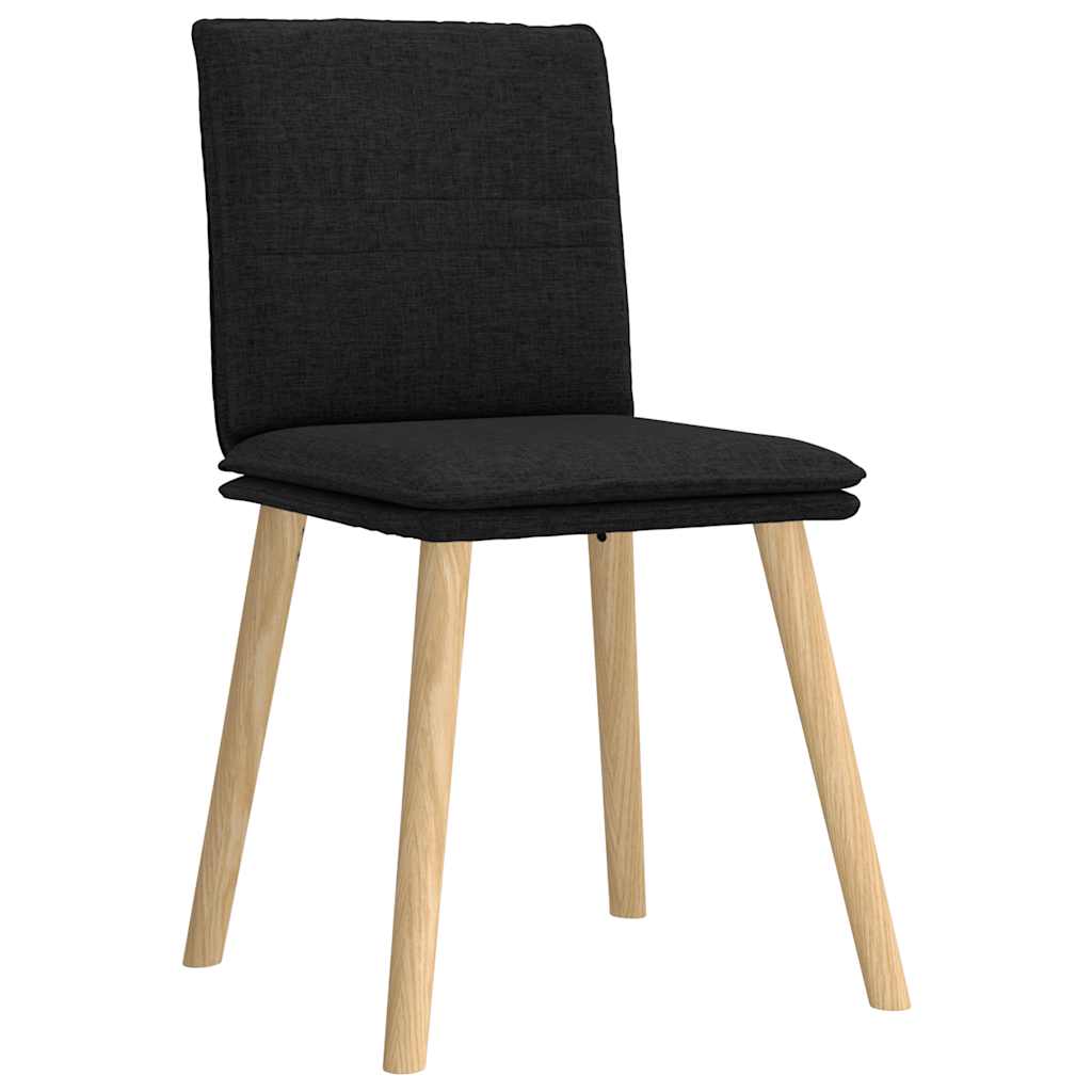 Esszimmerstühle 4 Stk. Schwarz Stoff