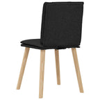 Esszimmerstühle 4 Stk. Schwarz Stoff