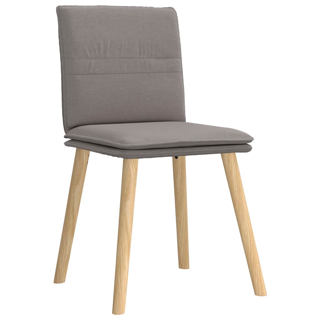 Esszimmerstühle 6 Stk. Taupe Stoff