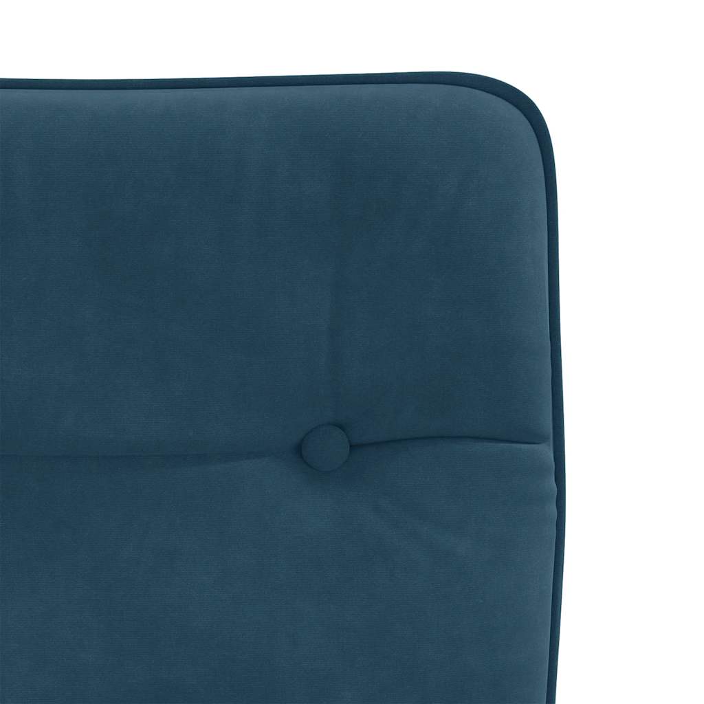 Esszimmerstühle 6 Stk. Blau Samt