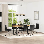 Esszimmerstühle 6 Stk. Schwarz Kunstleder