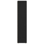 Badezimmerschrank mit Rollenhalter Schwarz 20,5x20x90 cm