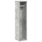 Badezimmerschrank mit Rollenhalter Betongrau 20,5x20x90 cm