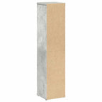 Badezimmerschrank mit Rollenhalter Betongrau 20,5x20x90 cm