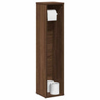 Badezimmerschrank mit Rollenhalter Braune Eiche 20,5x20x90 cm