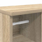 Badezimmerschrank mit Rollenhalter Sonoma-Eiche 39x22x90 cm