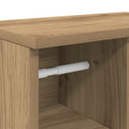 Badezimmerschrank mit Rollenhalter Artisan-Eiche 39x22x90 cm