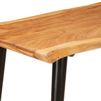 Esstische Braun und Schwarz 110 x 55 x 78 cm Massivholz Mango