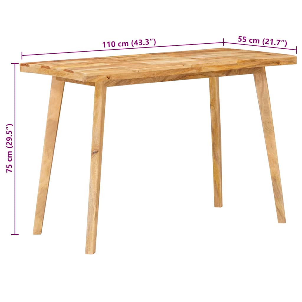 Esstisch Natur 100 x 55 x 75 cm Massivholz Mango