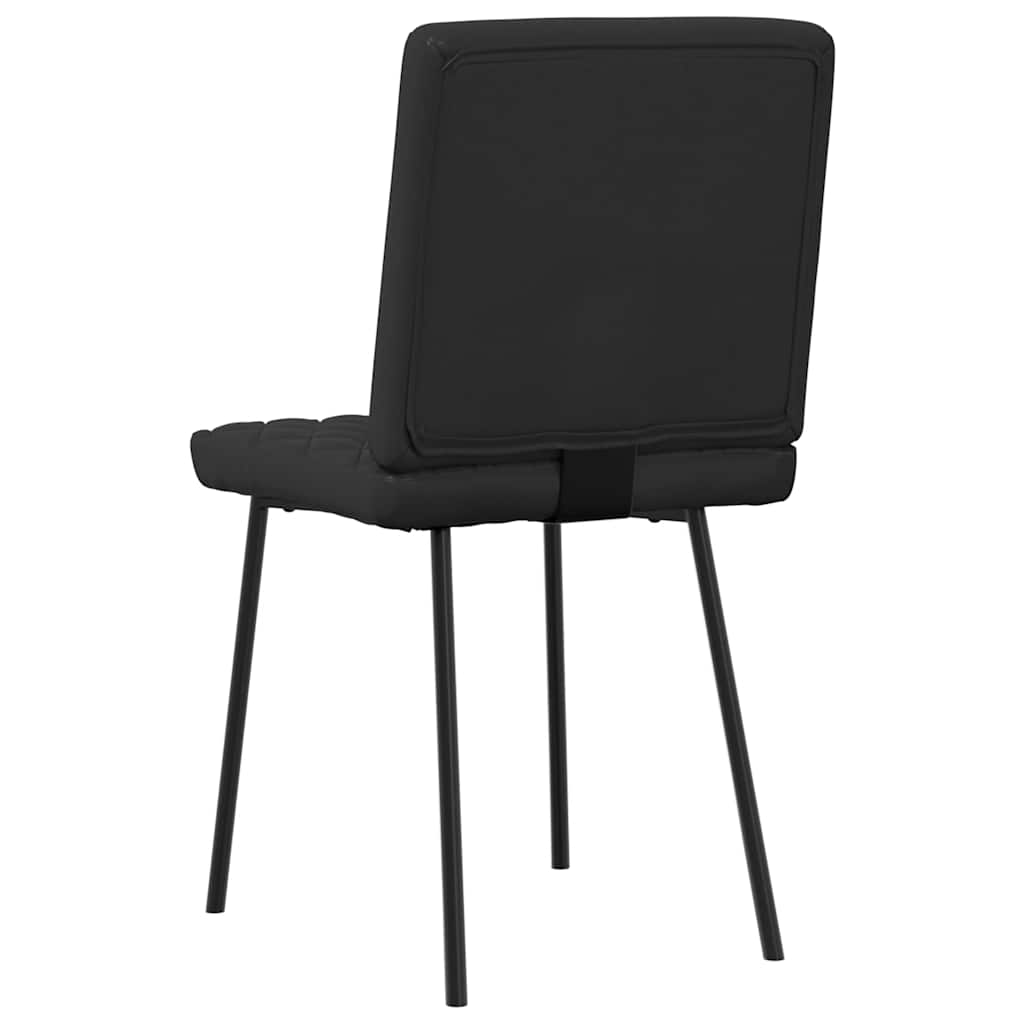 Esszimmerstühle 2 Stk. Schwarz Kunstleder