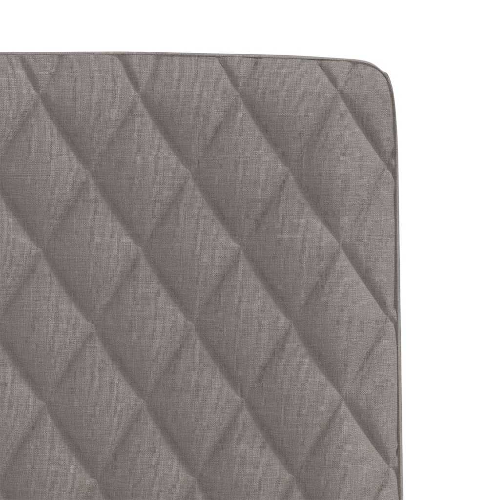Esszimmerstühle 2 Stk. Taupe Stoff