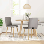 Esszimmerstühle 2 Stk. Taupe Stoff