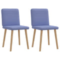 Esszimmerstühle 2 Stk. Jeansblau Stoff