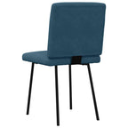 Esszimmerstühle 2 Stk. Blau Samt