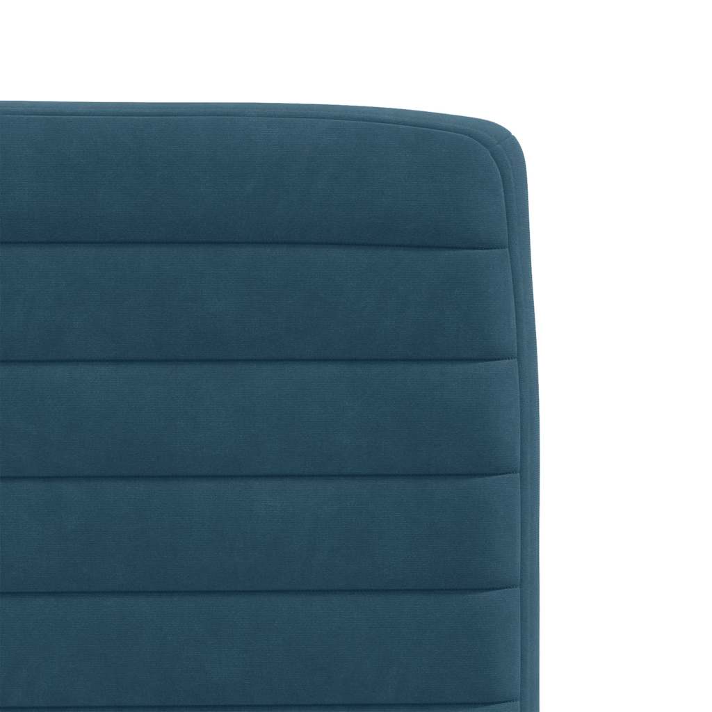 Esszimmerstühle 2 Stk. Blau Samt