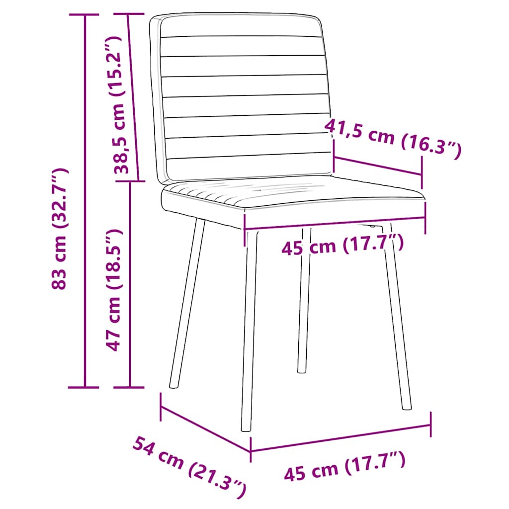Esszimmerstühle 2 Stk. Blau Samt