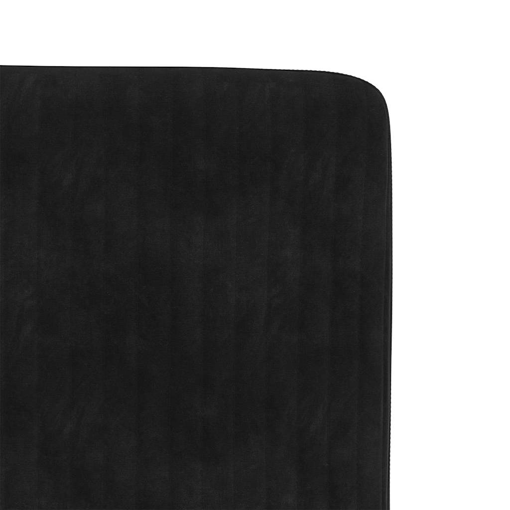 Esszimmerstühle 2 Stk. Schwarz Samt