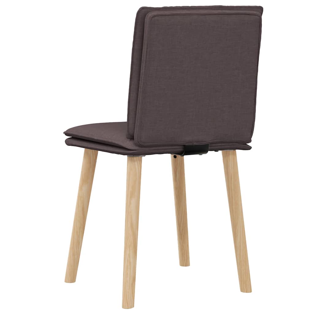 Esszimmerstühle 2 Stk. Dunkelbraun Stoff