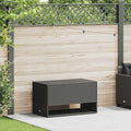 Outdoor-Kissenbox Schwarz 100x55x55,5 cm Poly Rattan