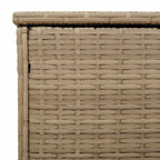 Outdoor-Kissenbox Beige 100x55x55,5 cm Poly Rattan