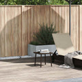 Garten-Couchtisch Rechteckig Braun 40x40x37 cm Poly Rattan
