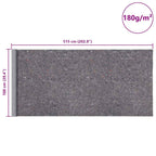 Rutschfestes Malervlies 5 m 180 g/m² Grau