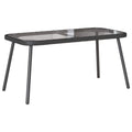 Couchtisch Schwarz 90 x 45 x 43 cm Poly-Rattan