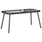 Couchtisch Schwarz 90 x 45 x 43 cm Poly-Rattan