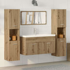 4-tlg. Badmöbel-Set Artisan-Eiche Holzwerkstoff