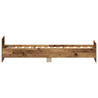 Bettgestell ohne Matratze Altholz-Optik 100x200cm Holzwerkstoff