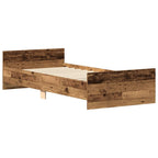 Bettgestell ohne Matratze Altholz-Optik 90x190cm Holzwerkstoff