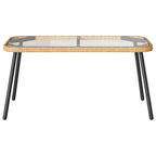 Garten Essgruppe mit Kissen 2 pcs Natur Poly-Rattan