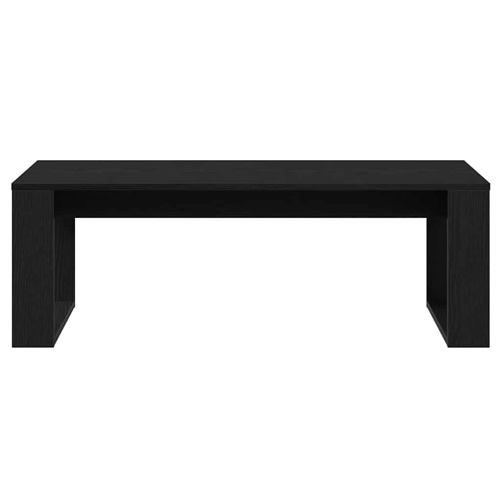 Couchtisch Schwarz Eichen-Optik 102 x 50 x 35 cm Holzwerkstoff