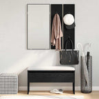 Flurmöbel-Set 4 pcs Schwarz Eichen-Optik Holzwerkstoff