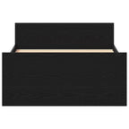 Bettgestell ohne Matratze Schwarz Eichen-Optik 100x200 cm
