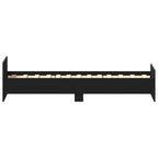 Bettgestell ohne Matratze Schwarz Eichen-Optik 90x190 cm