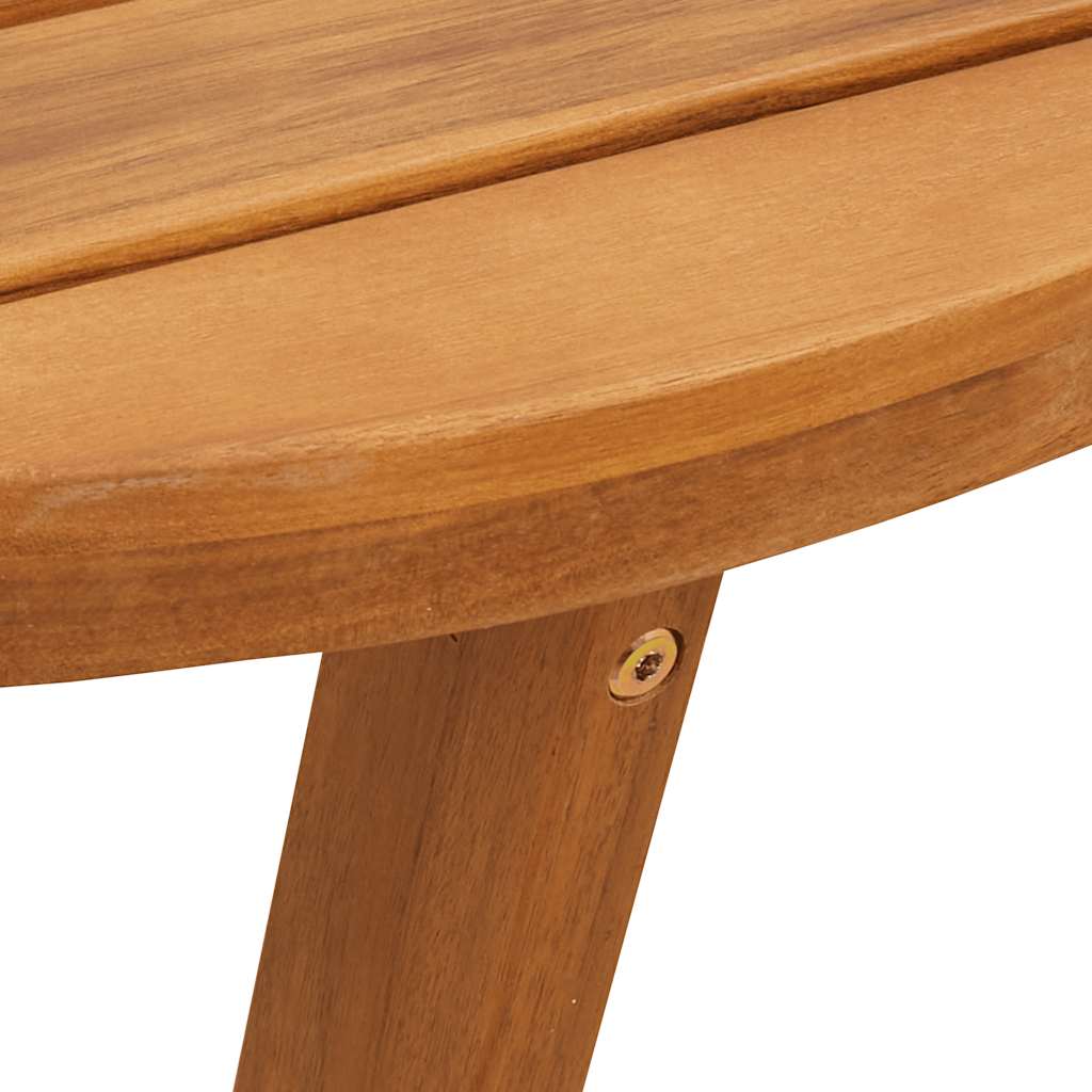 Garten-Beistelltisch Rund Ø55x40 cm Massivholz Akazie