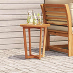 Garten-Beistelltisch Rund Ø55x60 cm Massivholz Akazie