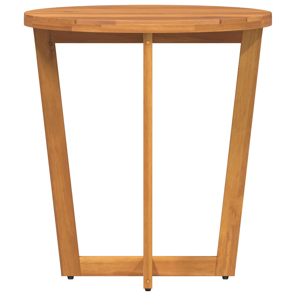 Garten-Beistelltisch Rund Ø70x75 cm Massivholz Akazie
